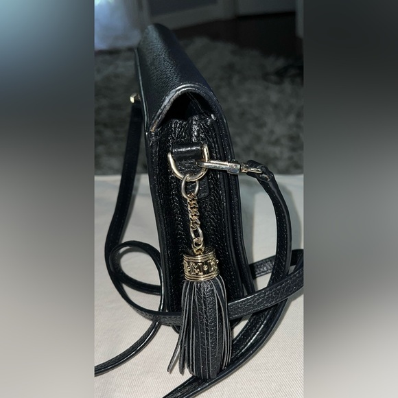 Metro City Crossbody Satchel Bag Black Leather Shoulder Purse Clutch Womens Gift - Picture 6 of 12